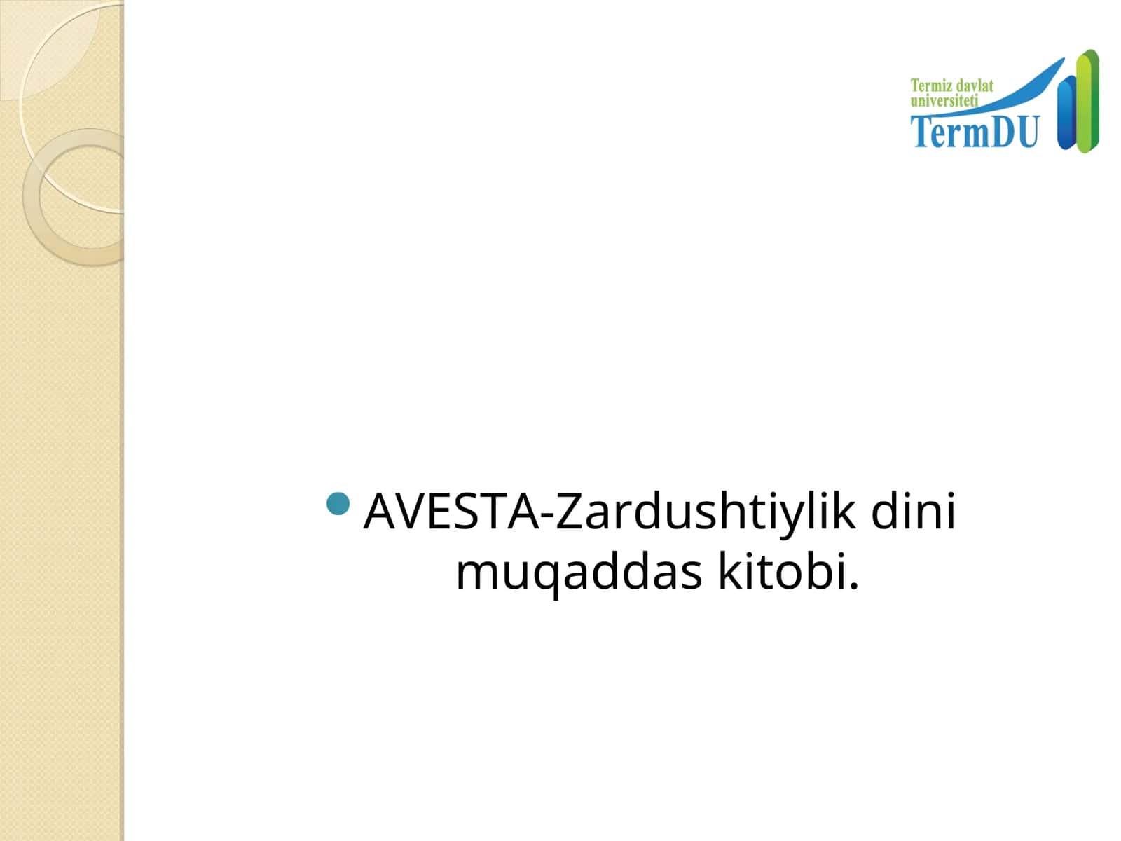 AVESTA-Zardushtiylik dini muqaddas kitobi