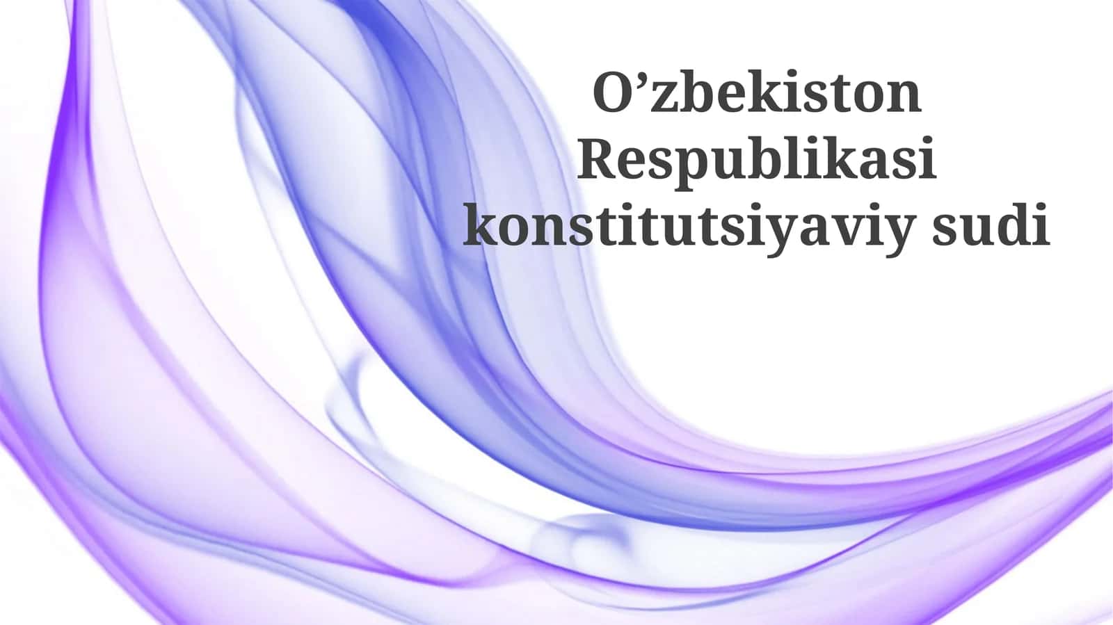 Oʼzbekiston Respublikasikonstitutsiyaviysudi