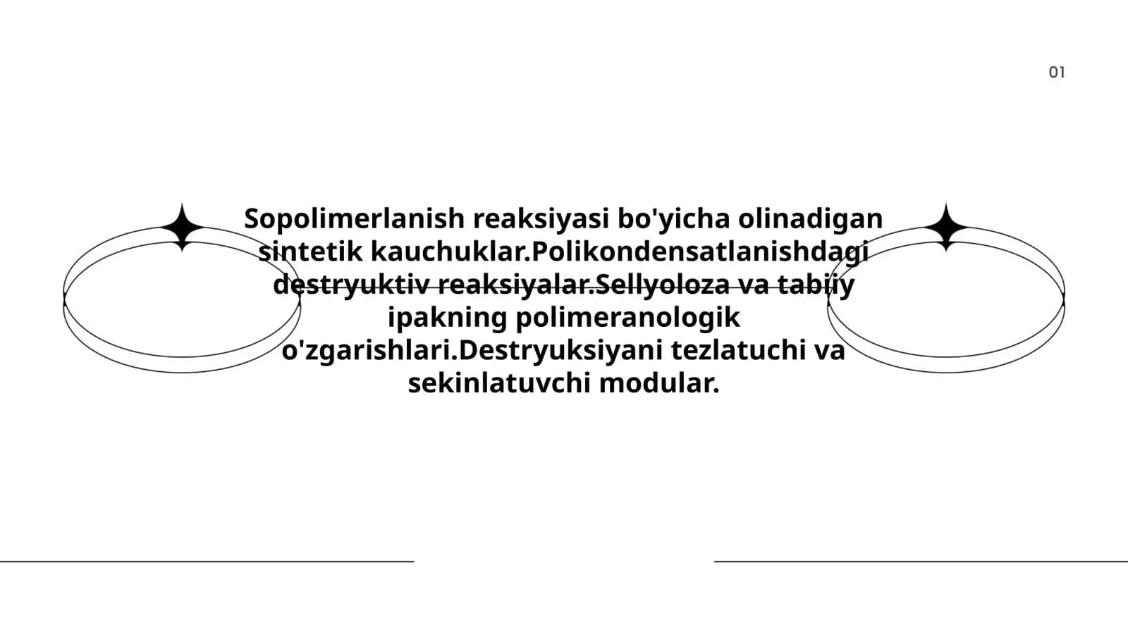 Sopolimerlanish reaksiyasi bo'yicha olinadigan sintetik kauchuklar