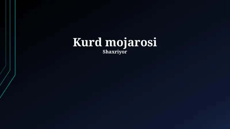 Kurd mojarosi