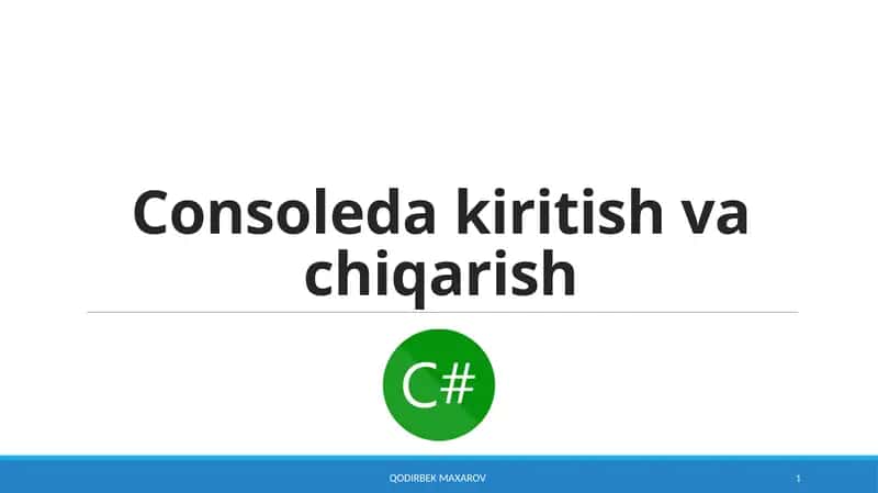 Console - Konsol