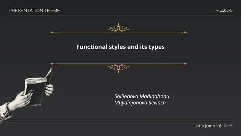 Functional styles and its types