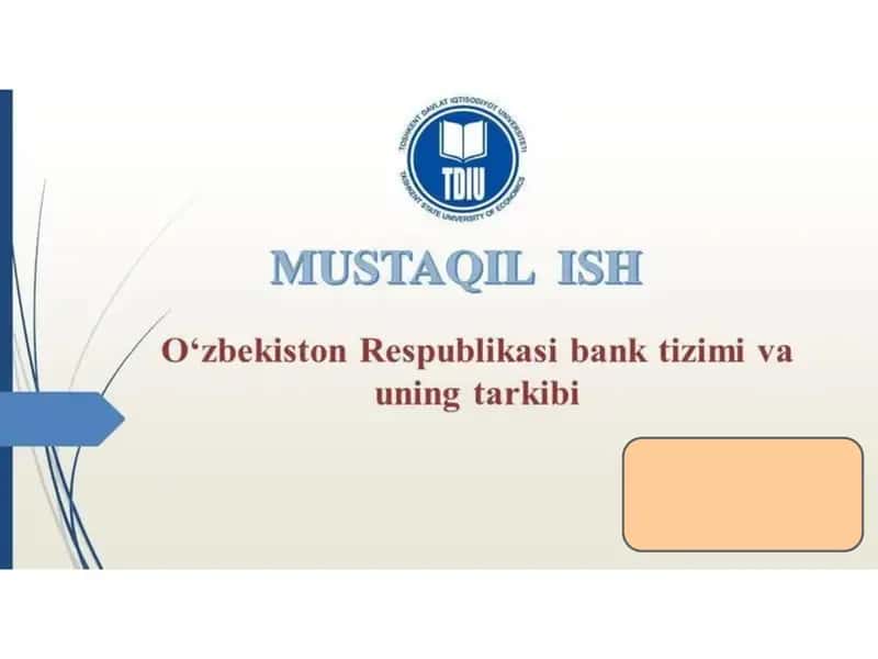 O'zbekiston Respublikasi Bank tizimi