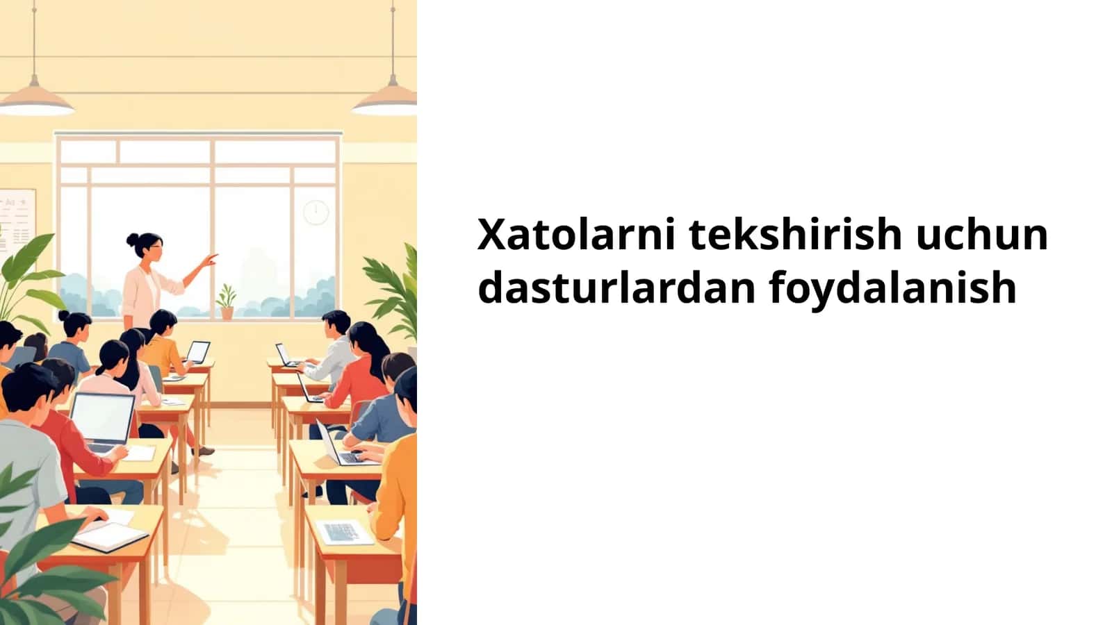 Xatolarni tekshirish uchun dasturlardan foydalanish