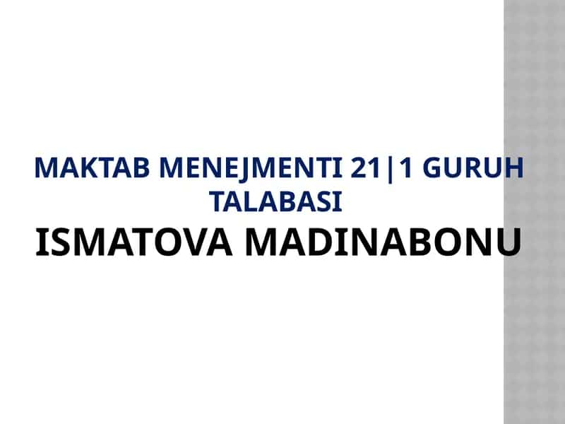 Ta’limtizimi boshqarish