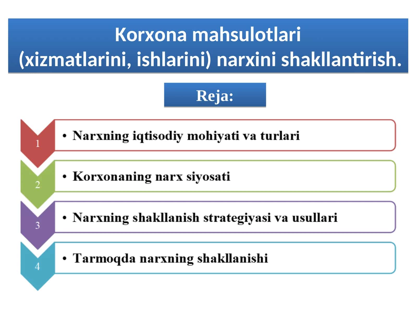 Korxona mahsulotlari