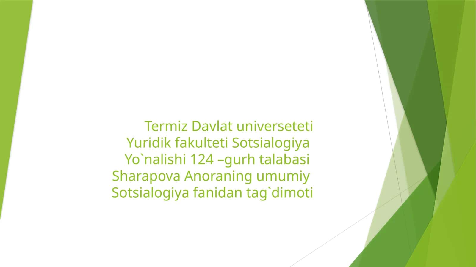 Sotsialgerontologiya Fanlari