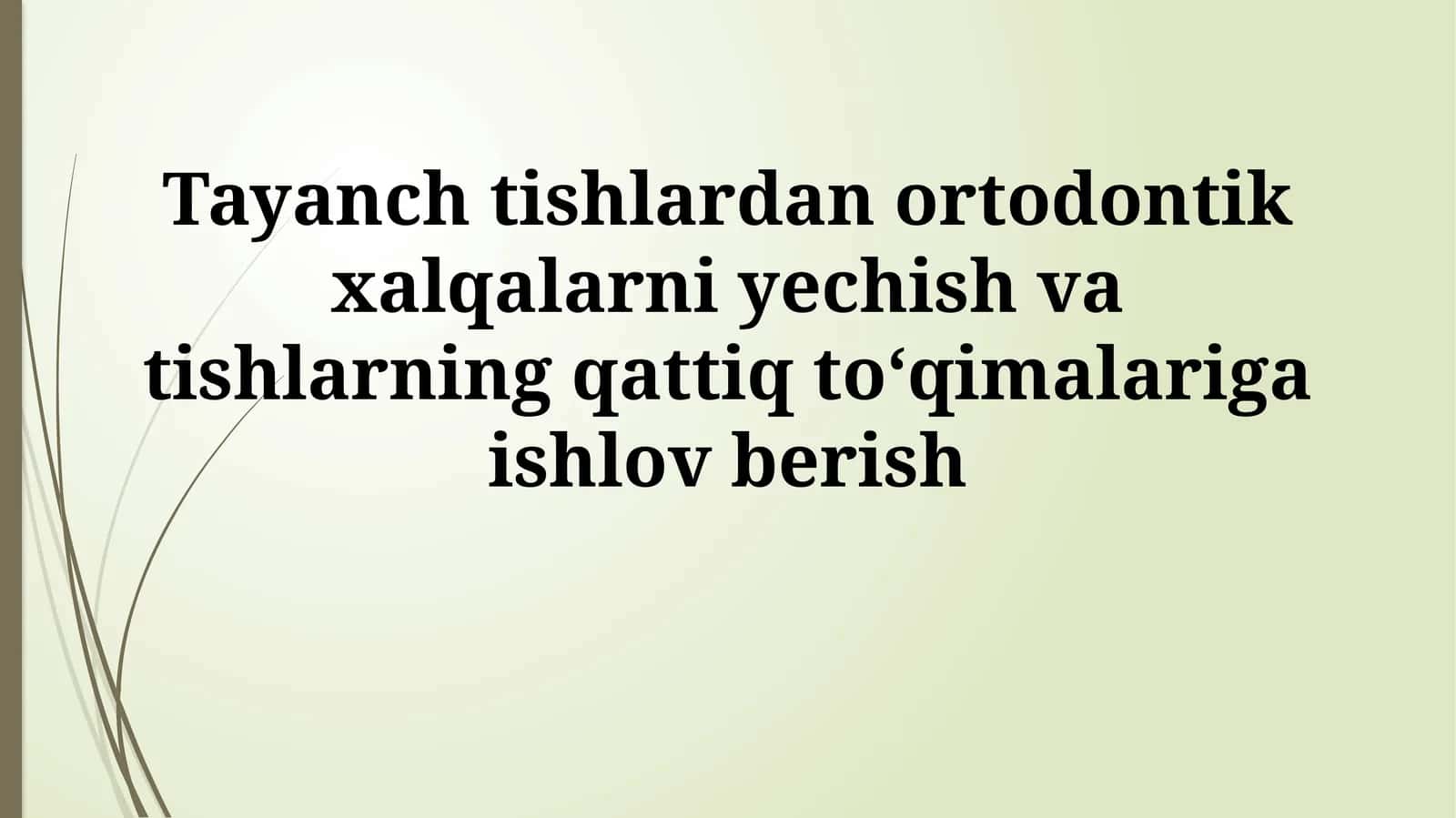 Ortodontik halqalar va breketlar