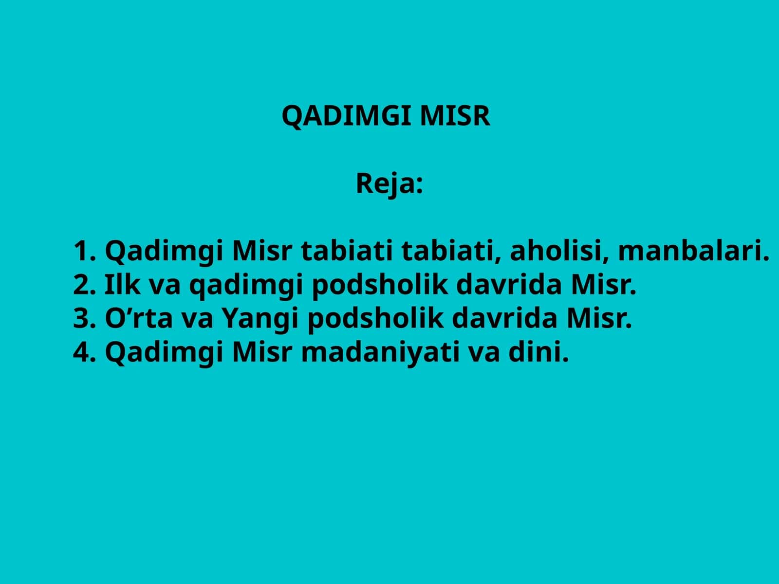 Qadimgi Misr