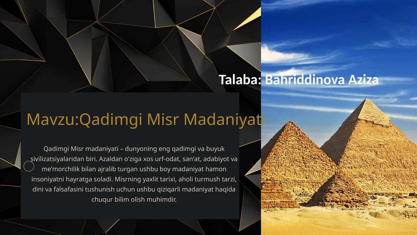 Qadimgi Misr Madaniyati