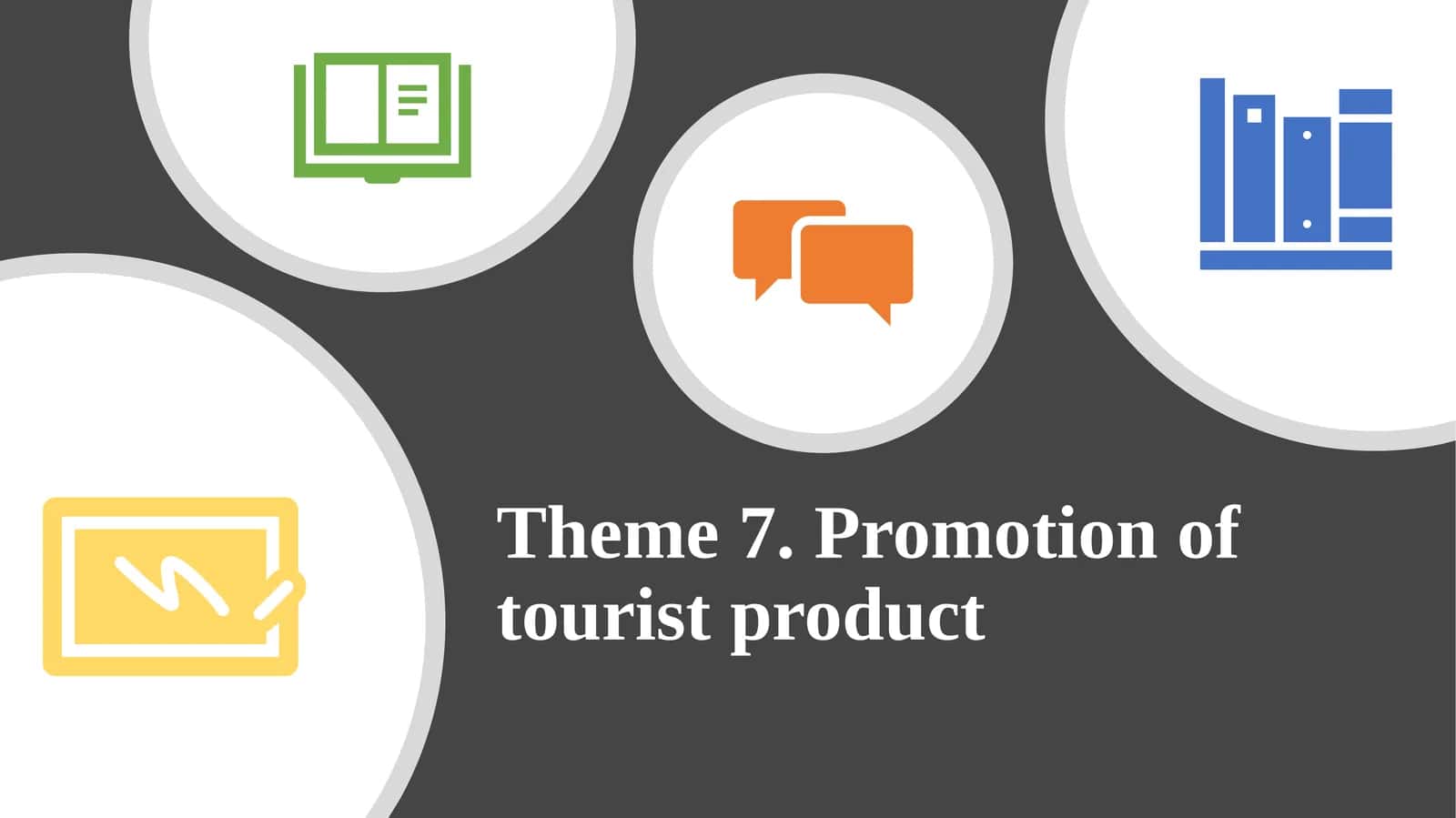 Promotion of tourist product