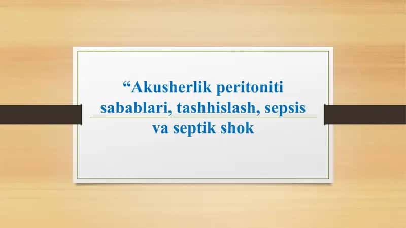 Akusherlikperitonit