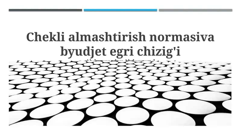 Marginal almashtirish normasiva byudjet egri chizig'i
