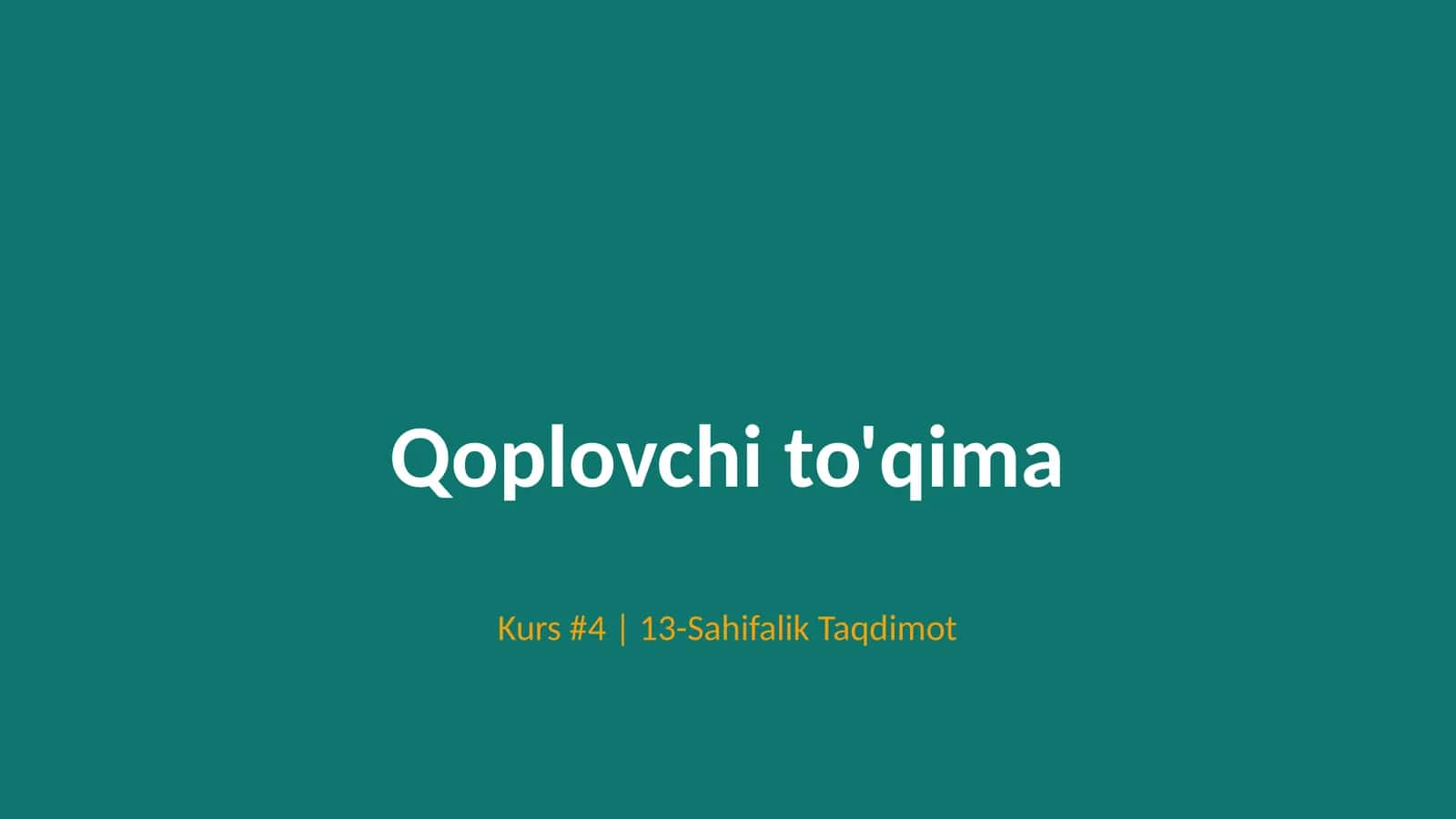 Qoplovchi to'qima