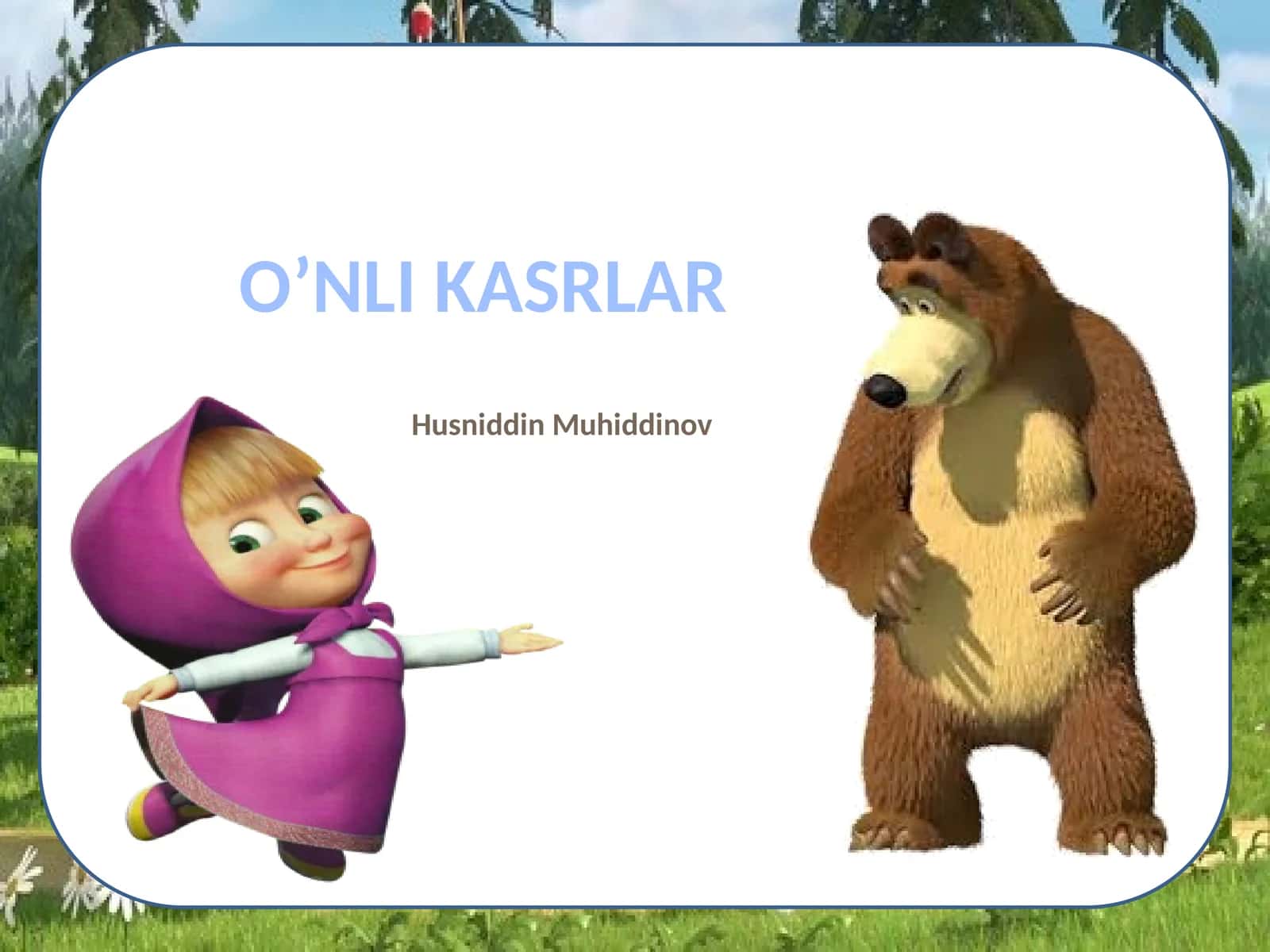 O’NLIKASRLAR