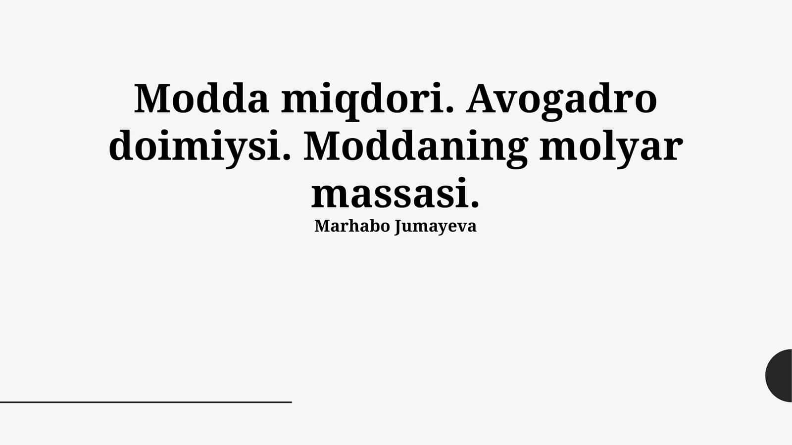 Modda miqdori