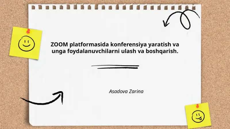 Zoom platformasi konferentsiyalari