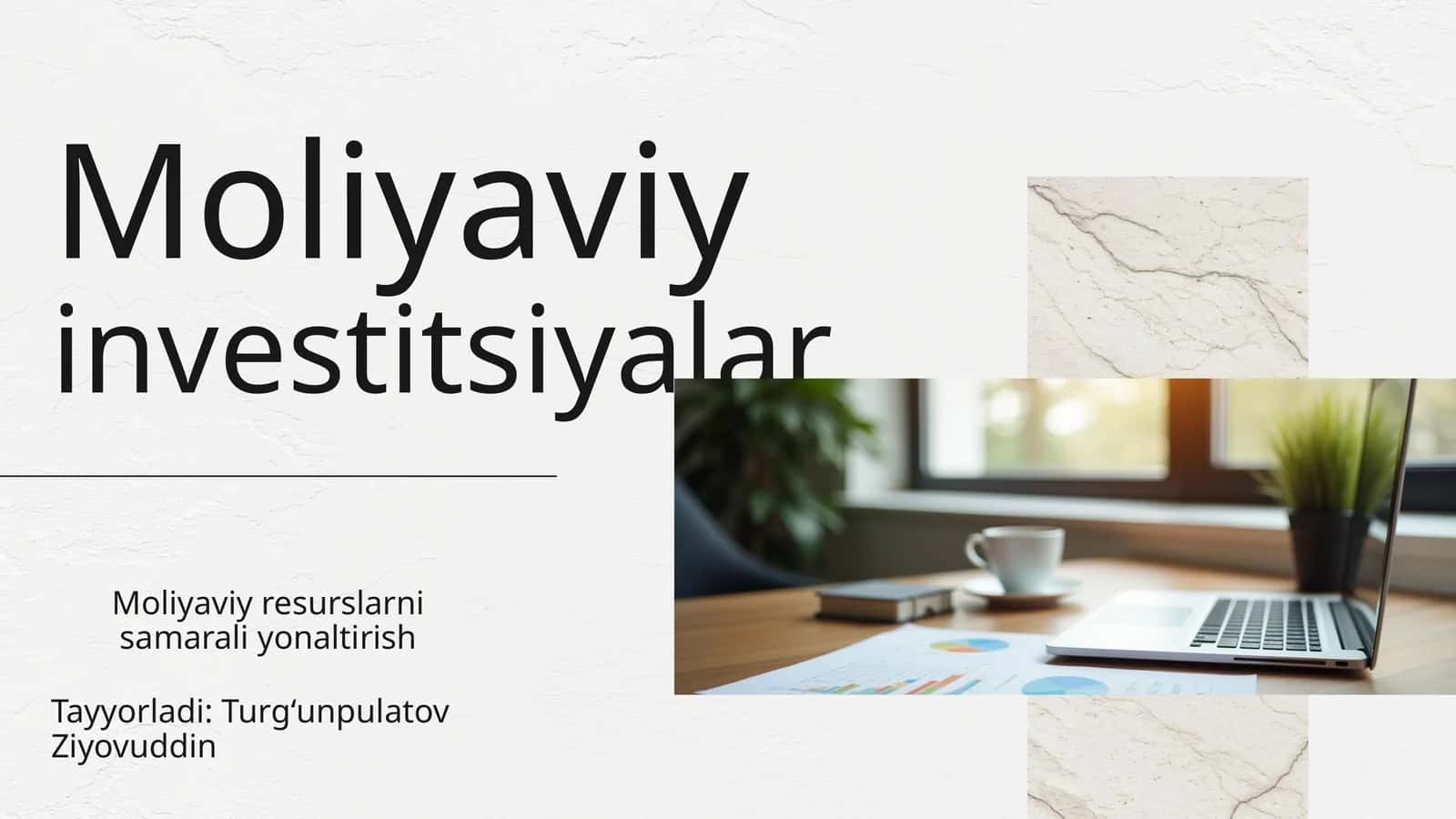 Moliyaviyinvestitsiyalar