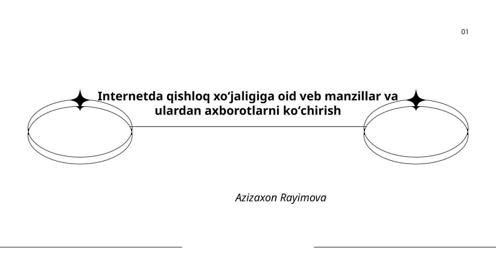 Internetda qishloq xoʻjaligi boʻyicha ma'lumotlar