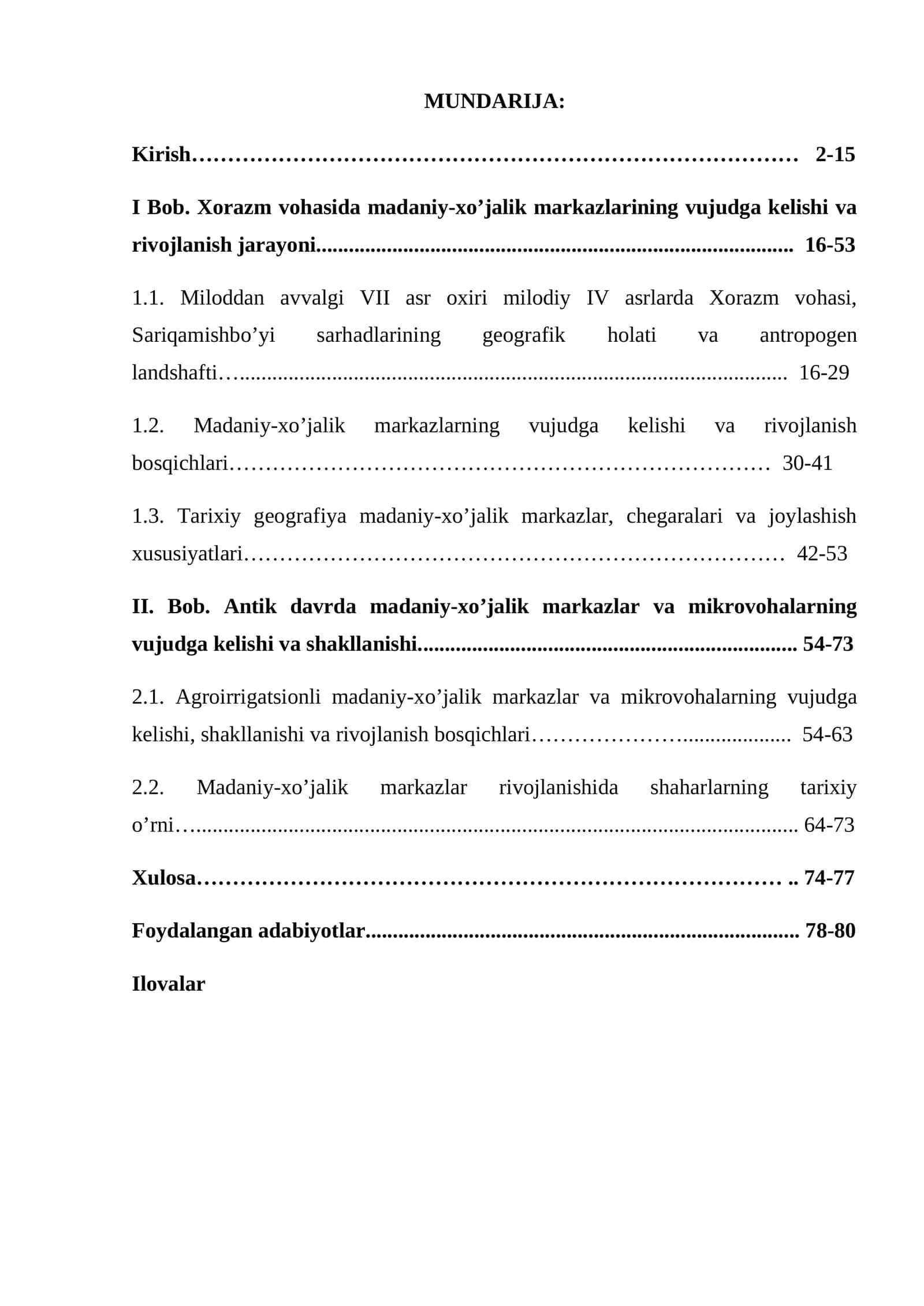Tariхiy gеоgrafiya madaniy-хo’jalik markazlar