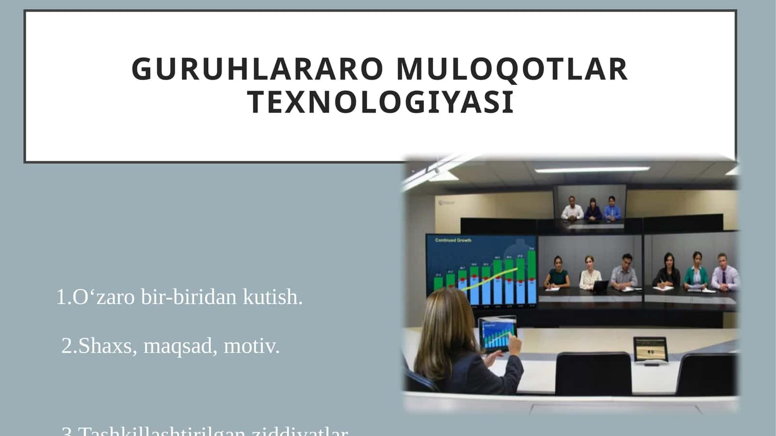 Guruhlararo muloqotlar texnologiyasi