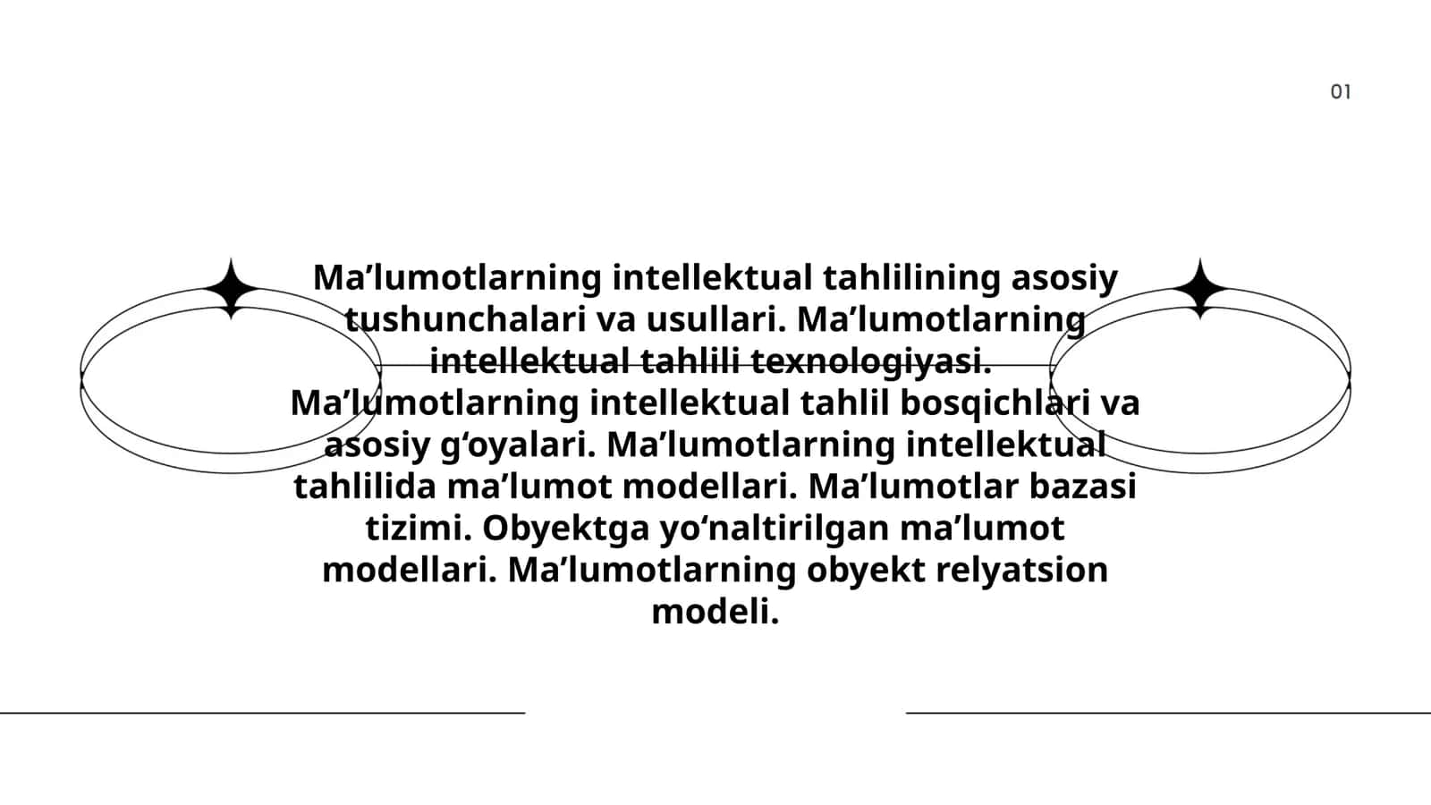 Ma’lumotlarning Intellektual Tahlili