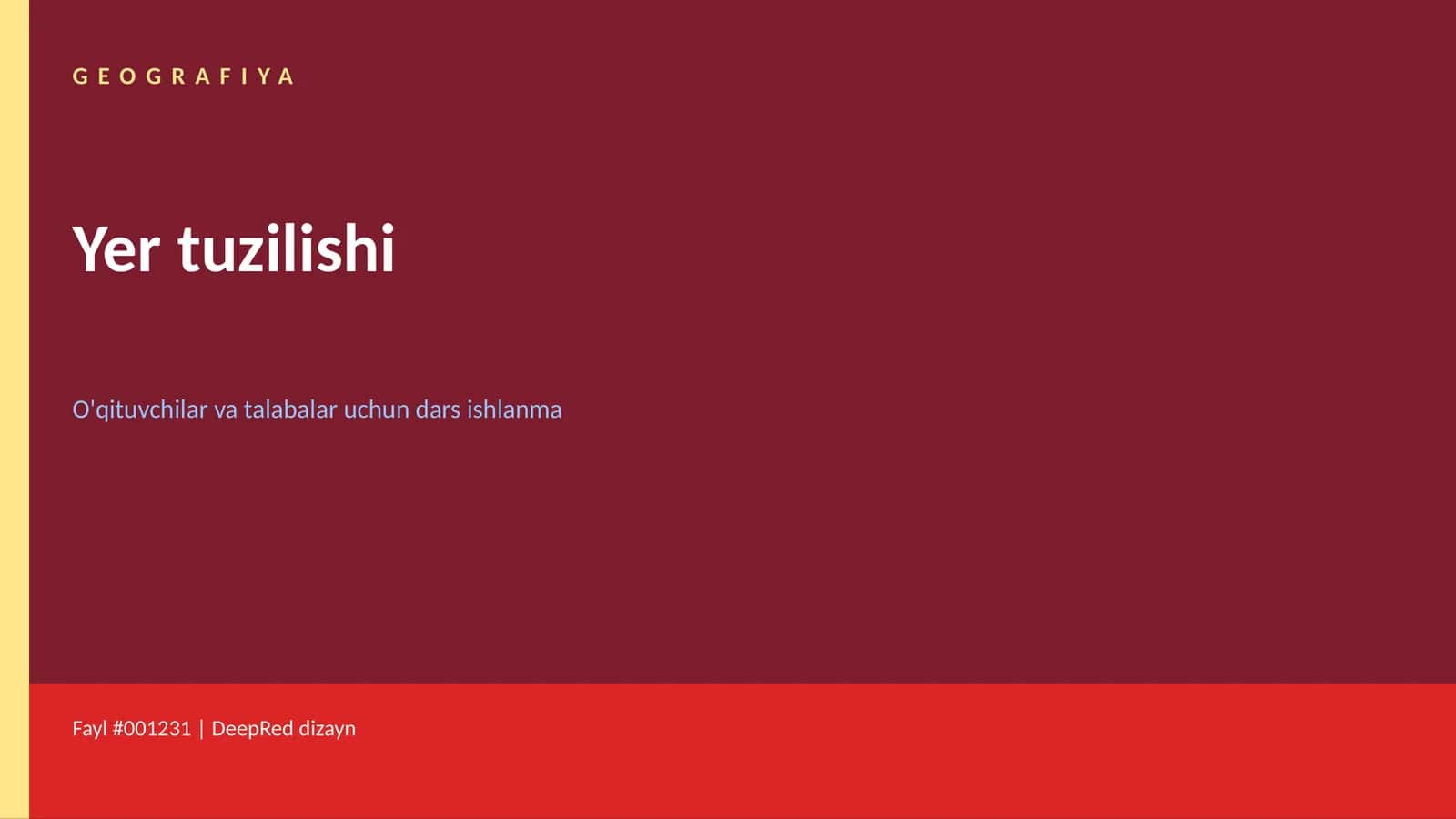 Yer tuzilishi