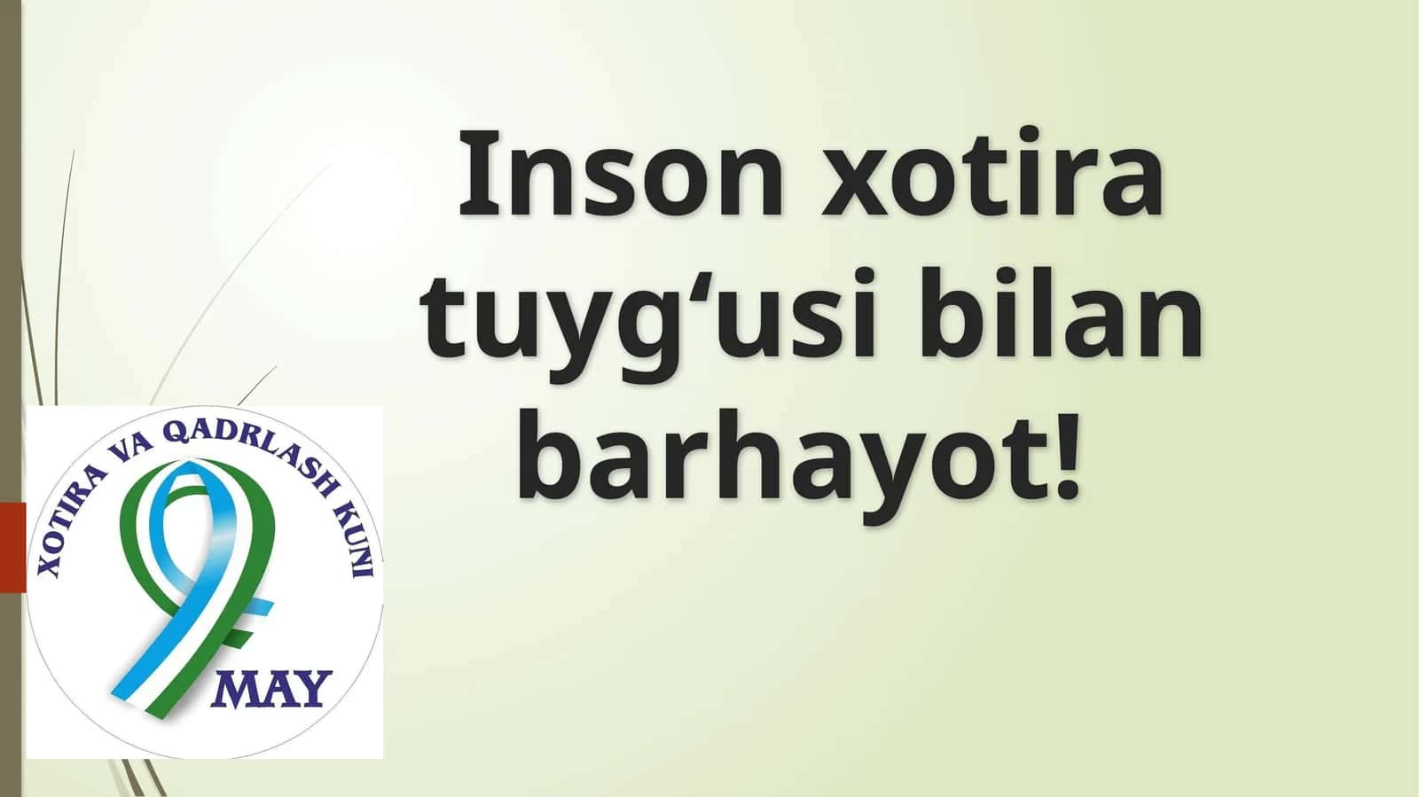 Inson xotira tuyg‘un sivilanbar hayot