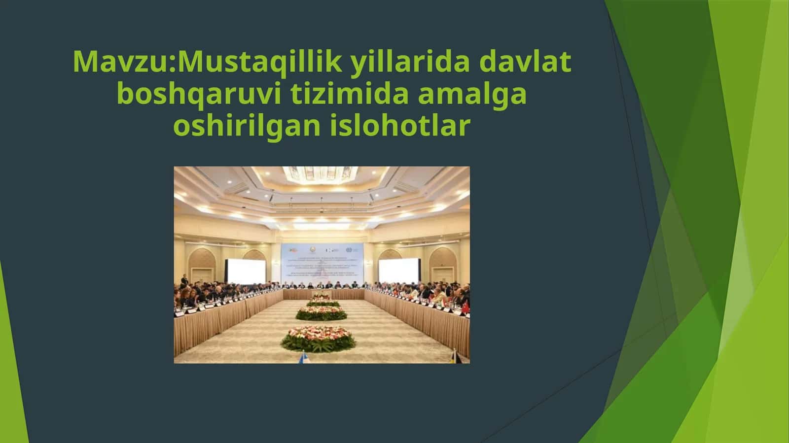 Mustaqillik yillari davlat boshqaruv tizimida amalga oshirilgan islohotlar