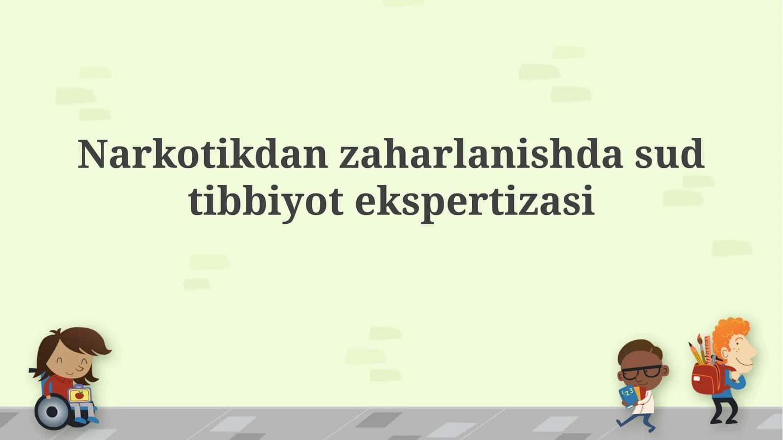 Narkotikdanzaharlanishdasudtibbiyotekspertizasi