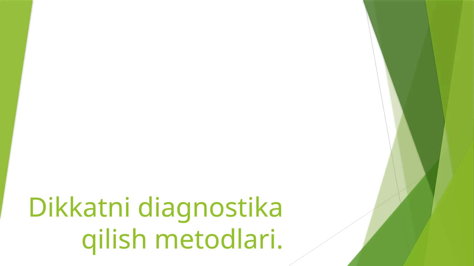 Diqqat tushunchasi