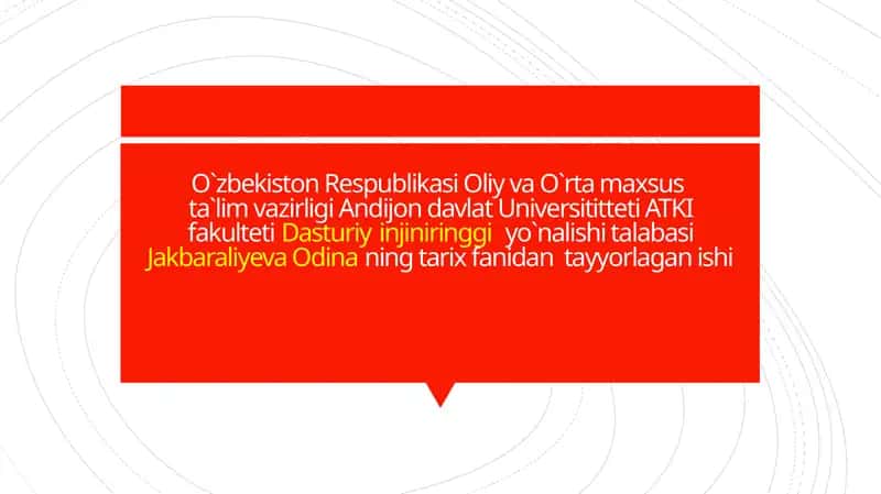 Mirzo Ulug’bek haqida