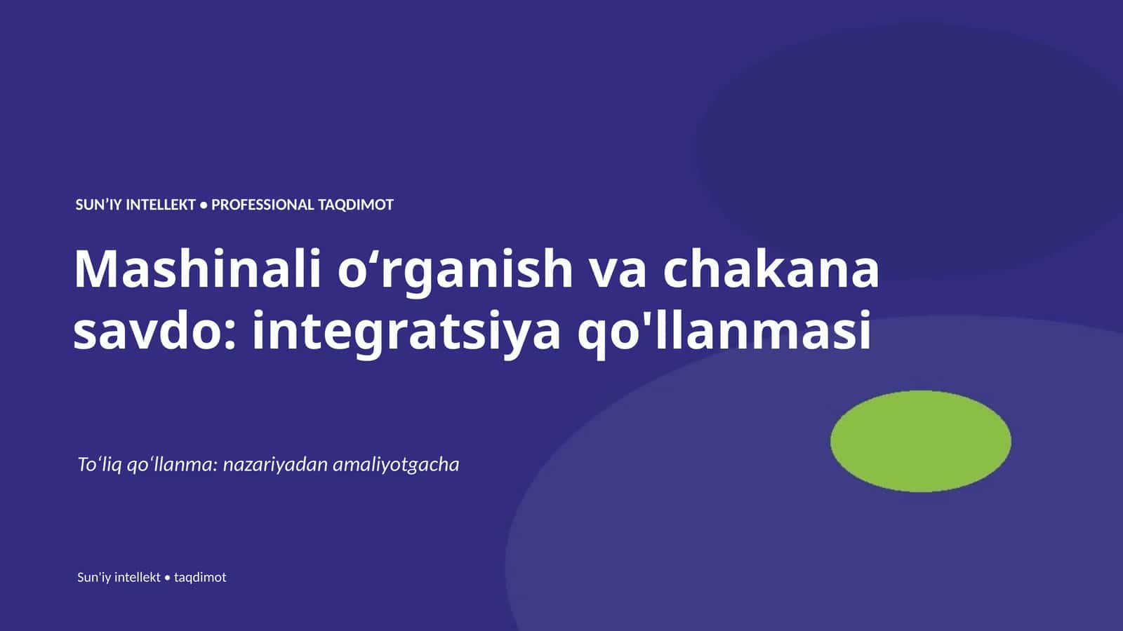 Mashinali o'rganish va chakana savdo: integratsiya qo'llanmasi