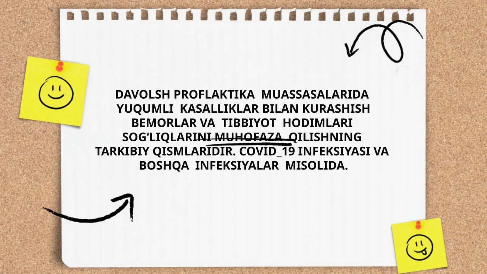 DAVOLSH PROFLAKTIKA MUASSASALARIDA YUQUMLI KASALLIKLAR BILAN KURASHISH BEMORLAR VA TIBBIYOT HODIMLARI SOG‘LIQLARINI MUHOFAZA QILISHNING TARKIBIY QISMLARIDIR