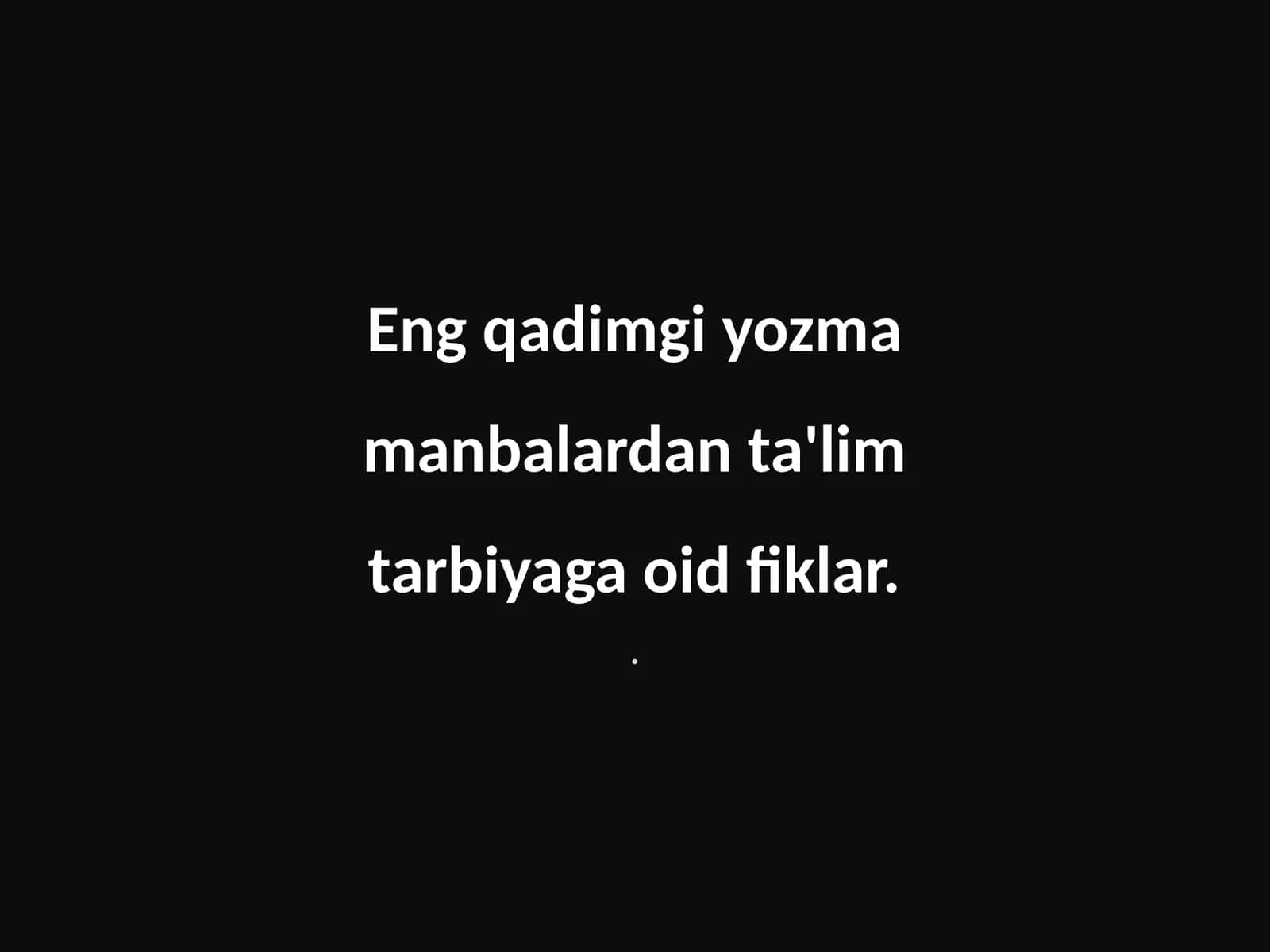 Yozma manbalar tarixiy ahamiyati