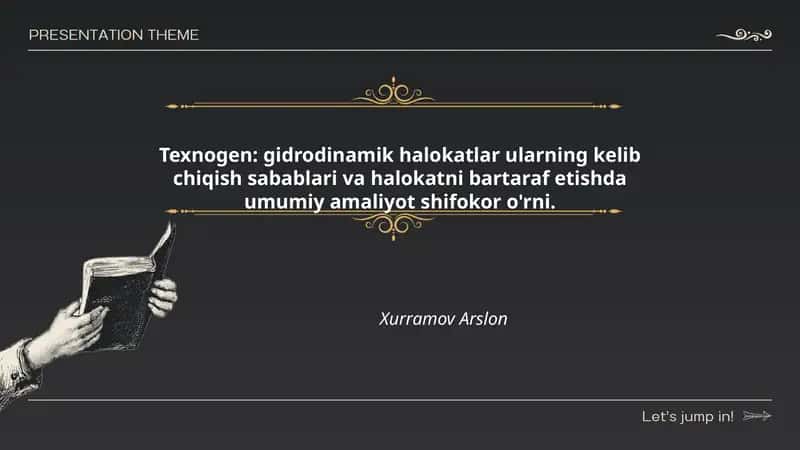 Texnogen: gidrodinamik halokatlar