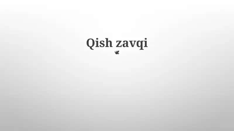 Qish zavqi