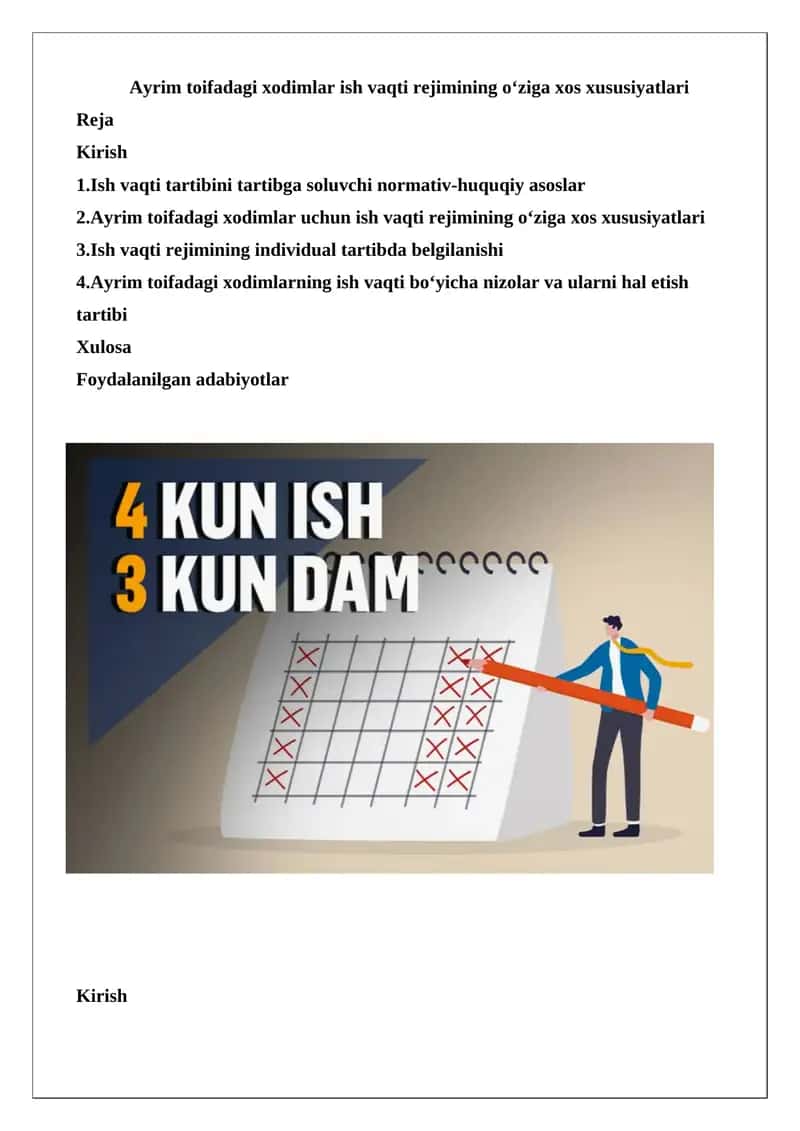 Ish vaqti rejimi