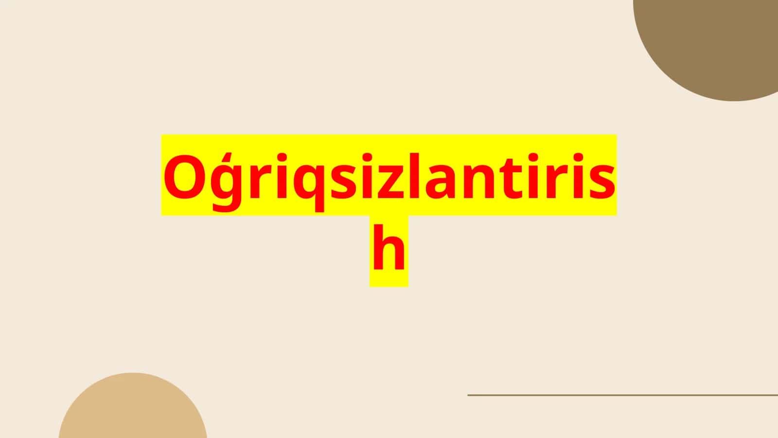 Oģriqsizlantirish