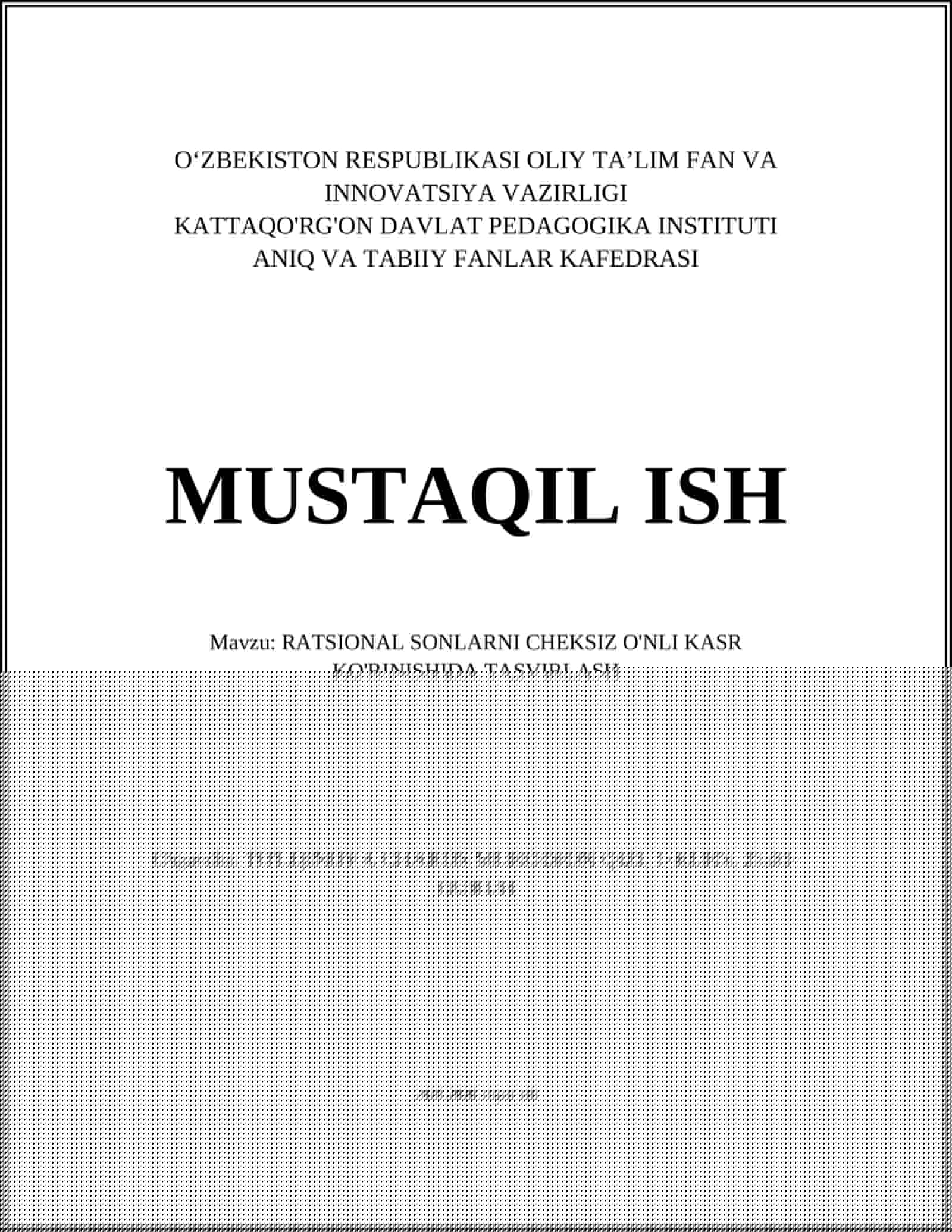 Ratsional Sonlar
