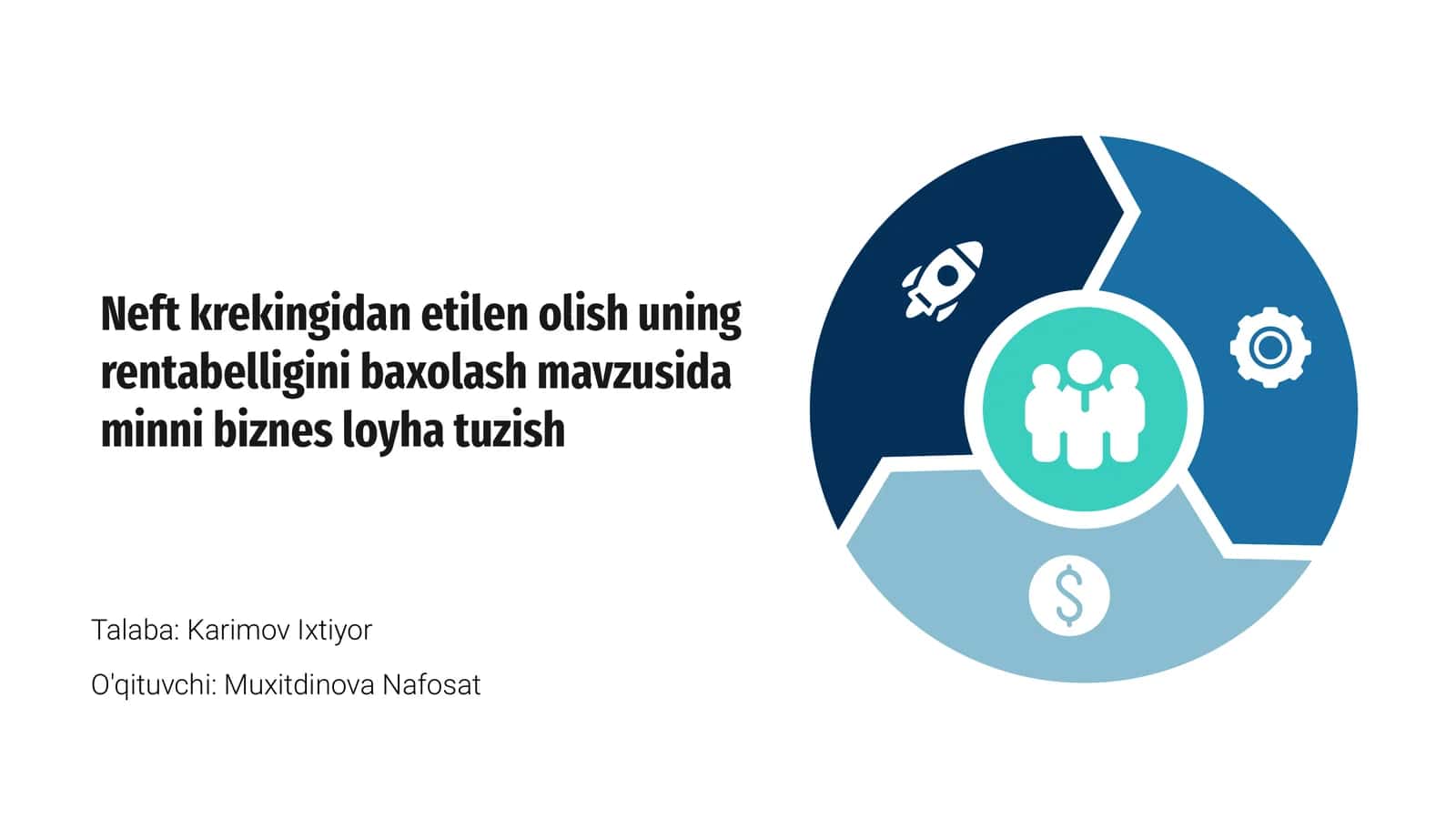 Neft krekingidan etilen olish uning rentabelligini baxolash