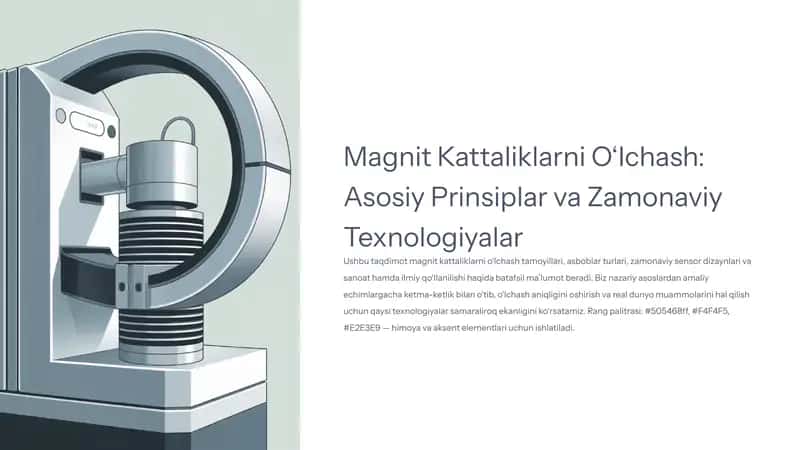 Magnit Kattaliklarni O‘lchash: Asosiy Prinsiplar va Zamonaviy Texnologiyalar