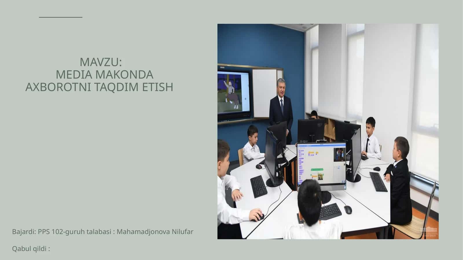 MEDIA MAKONDA AXBOROTNI TAQDIM ETISH