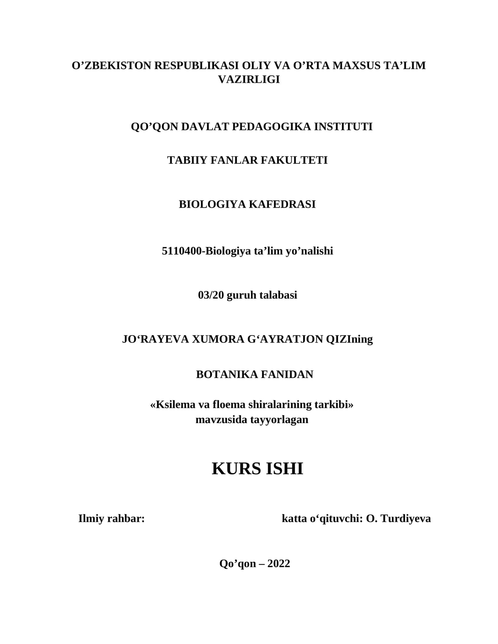 Ksilema va floema shiralarining tarkibi