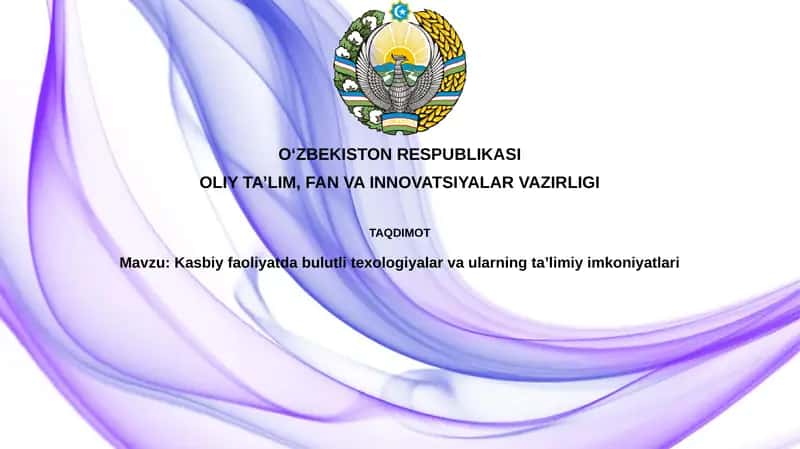 Bulutli texnologiyalar: Asoslar, Imkoniyatlar va Qo'llanilishi