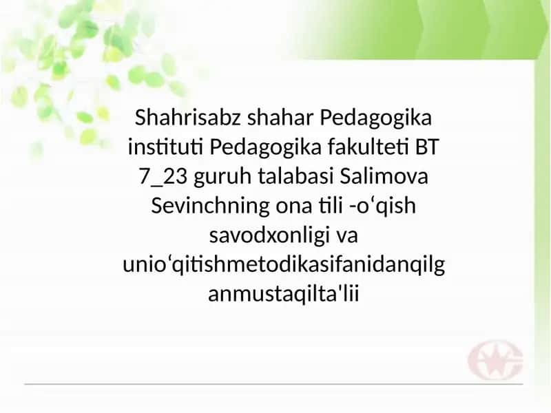 Orfografiya va orfoepiya