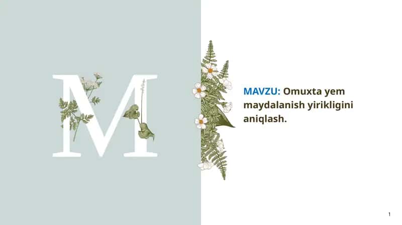 Omuxta yem maydalanish yirikligini aniqlash.