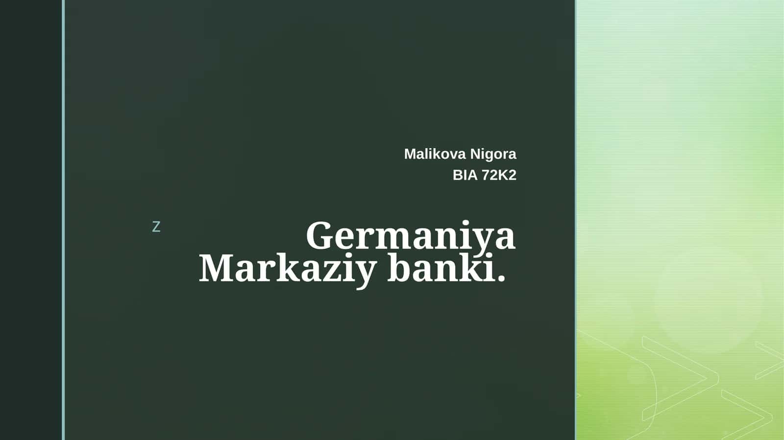 Germaniya markaziy banki