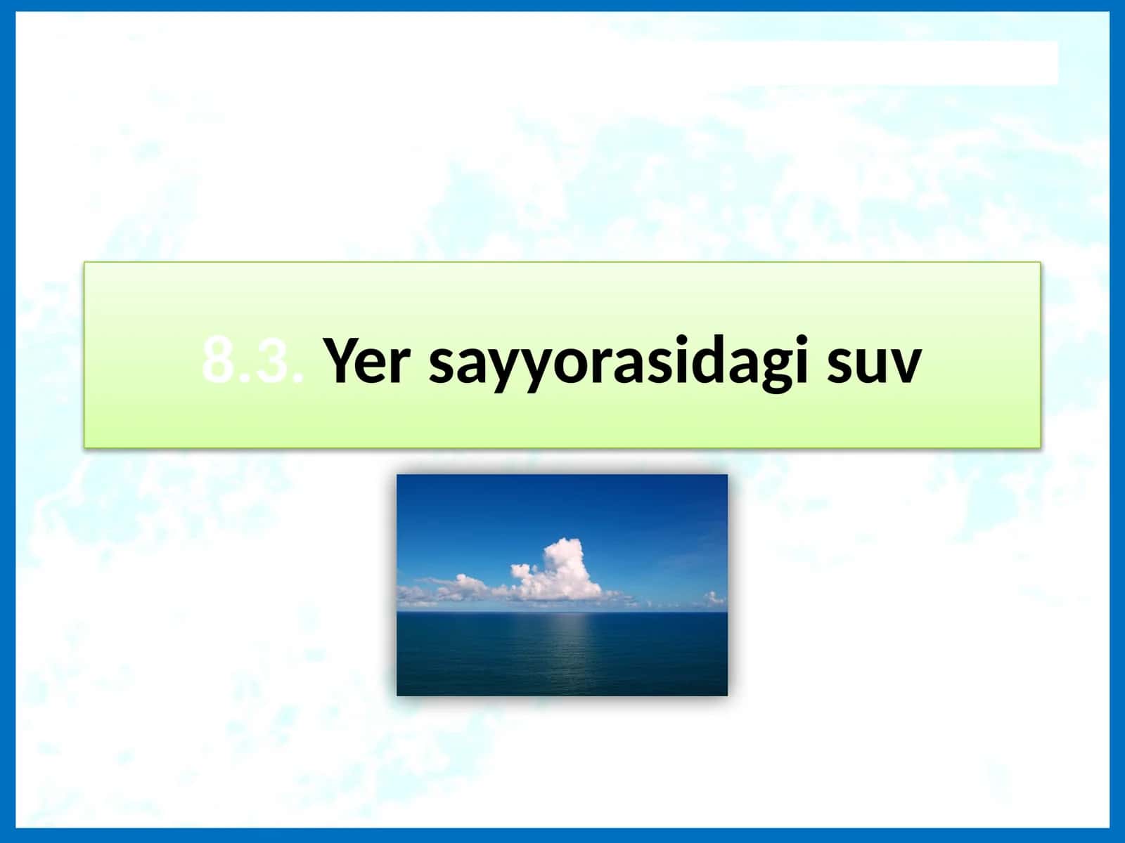 Yer sayyorasidagi suv