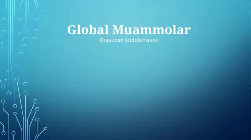 Global Muammolar